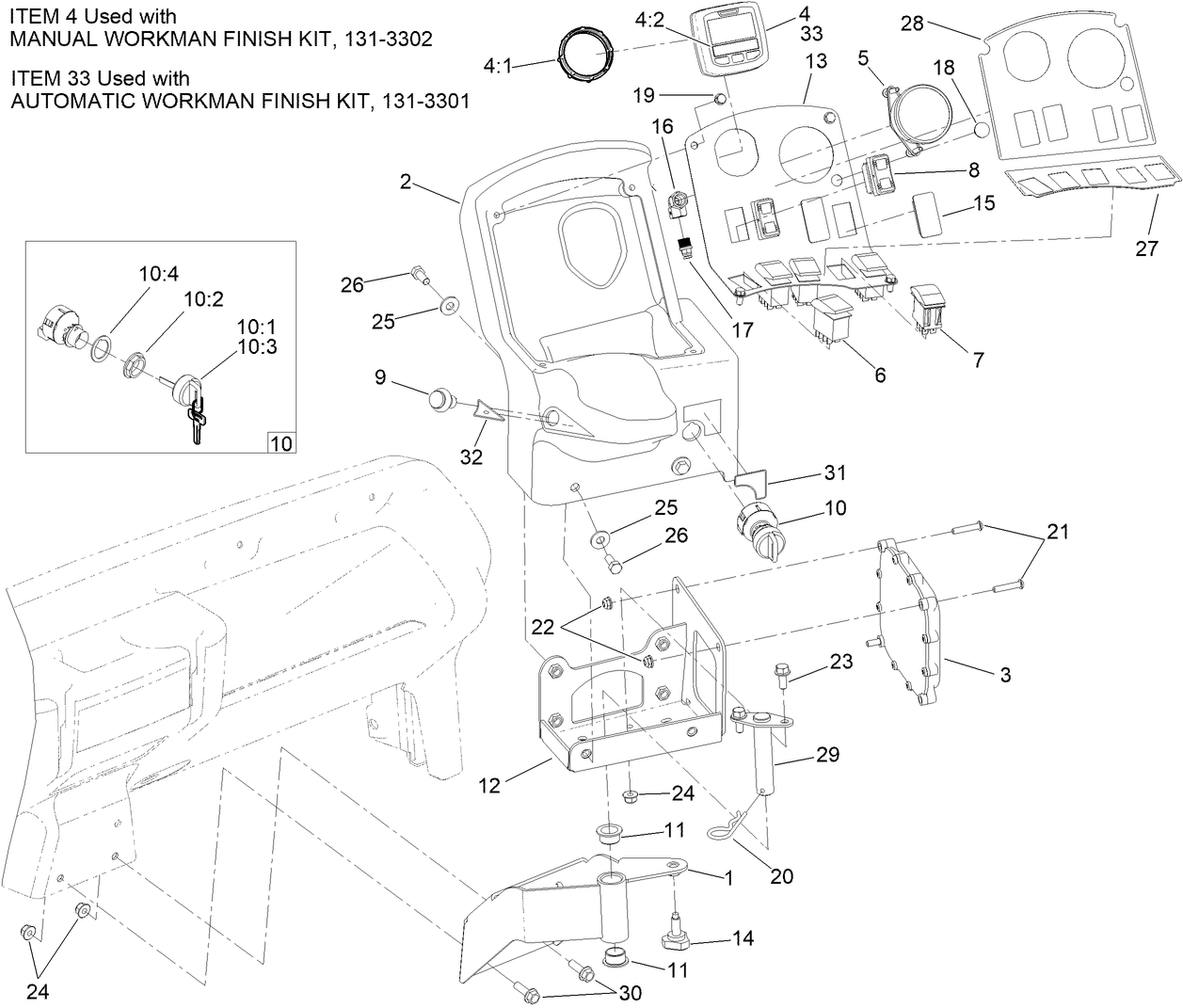 Control Console Assembly