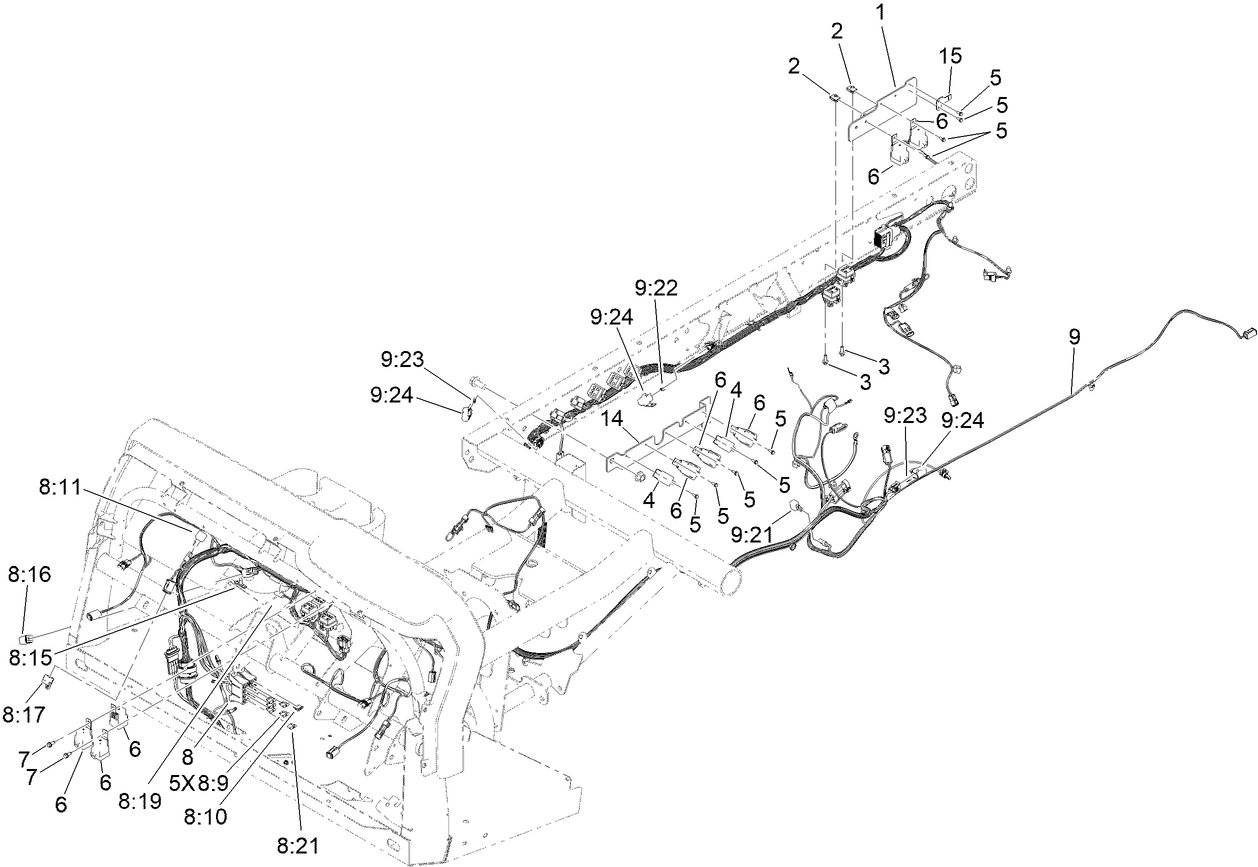 Front and Rear Wire Harness Assembly