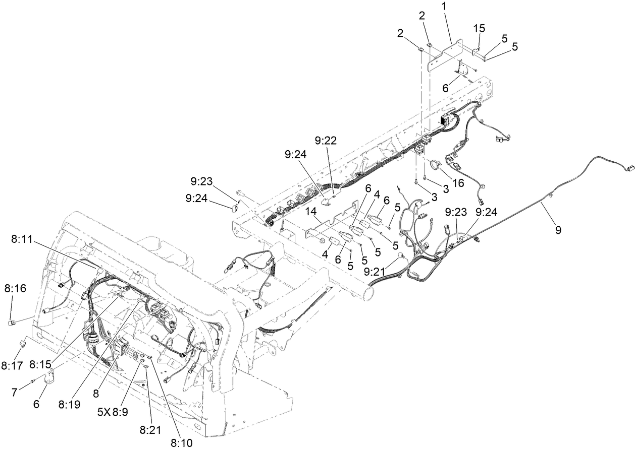 Front and Rear Wire Harness Assembly