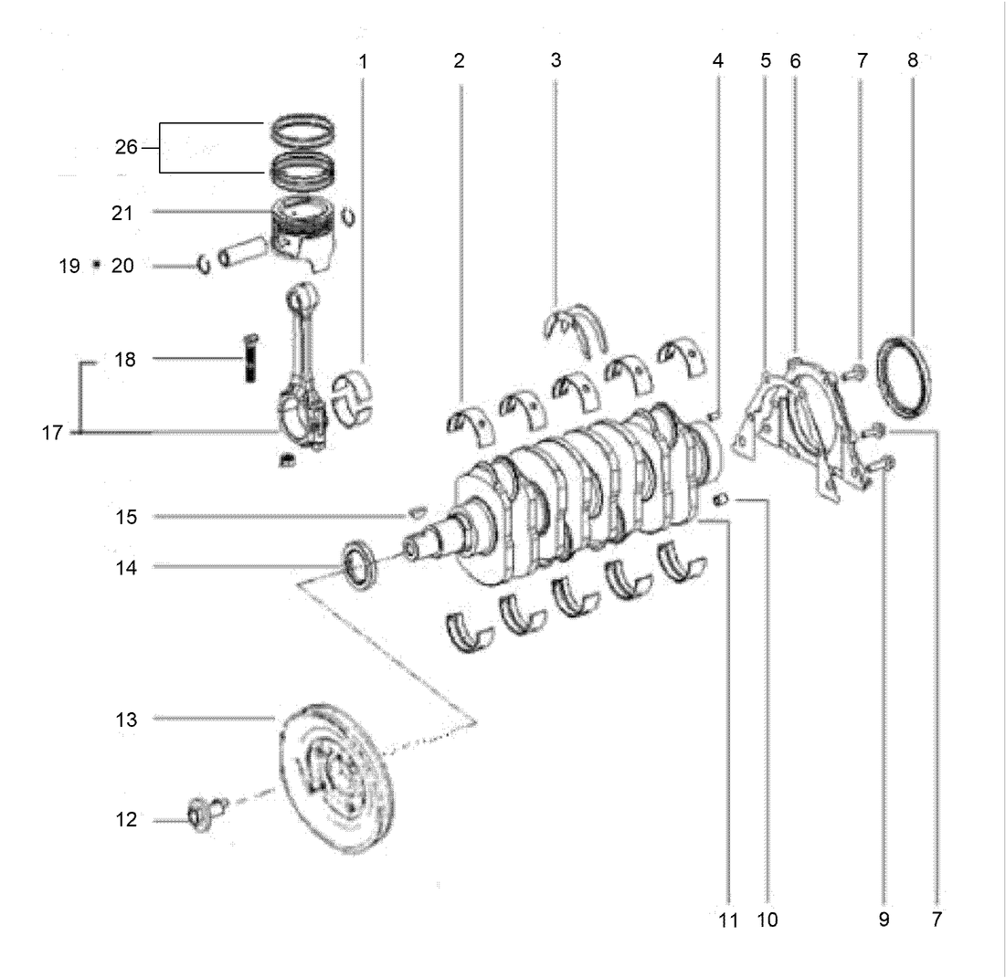 Crankshaft and Piston Assembly