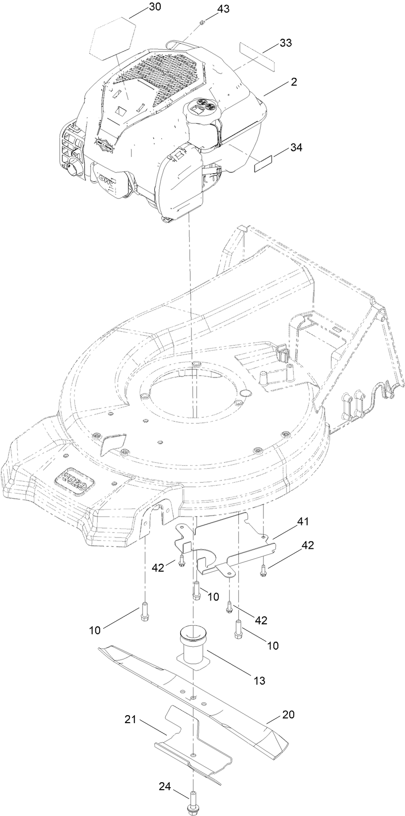 Engine and Blade Assembly