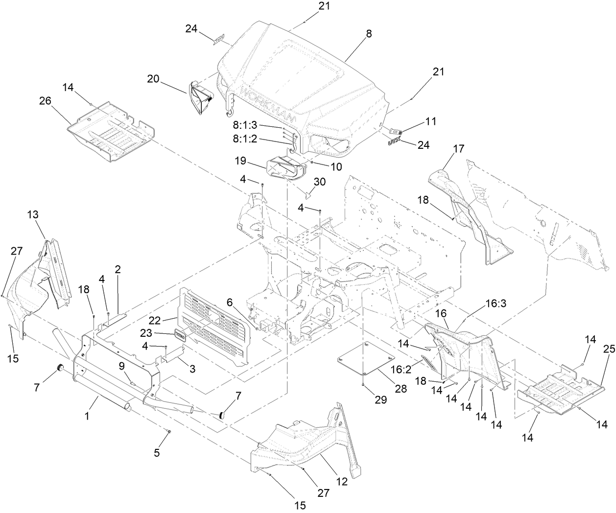 Hood and Front Fender Assembly