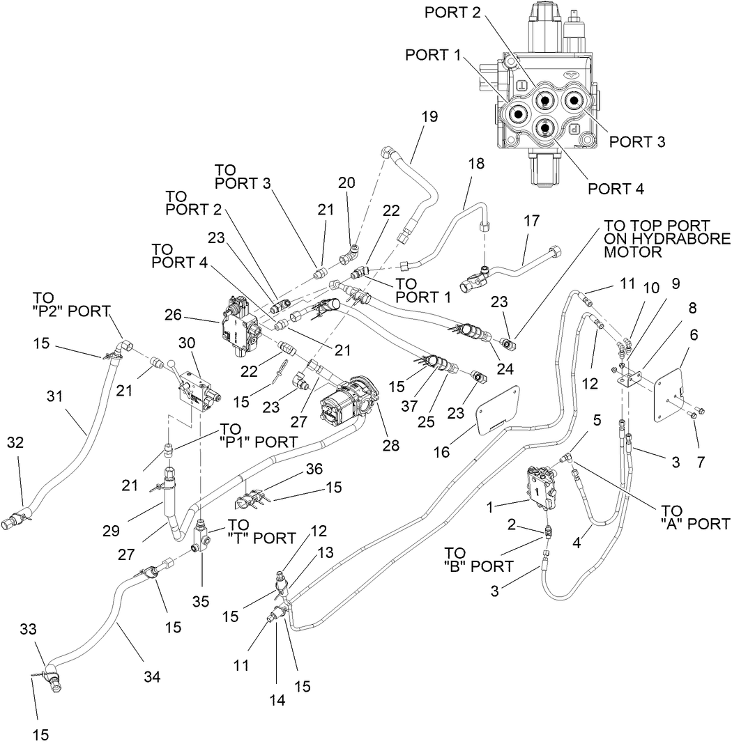 Hydraulic Plow Configuration Assembly