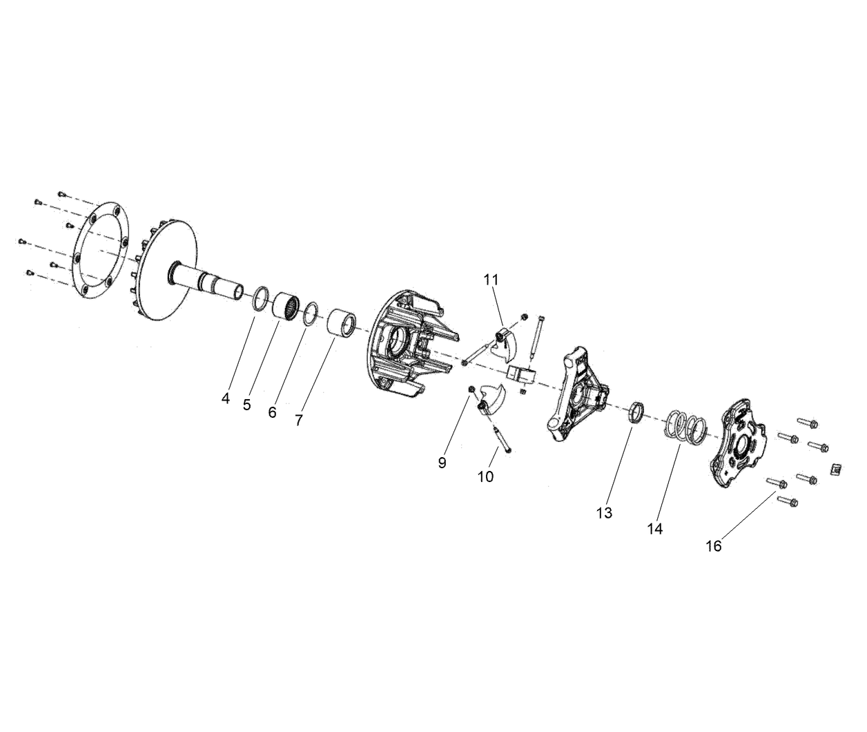 Primary Clutch Assembly No. 147-8172