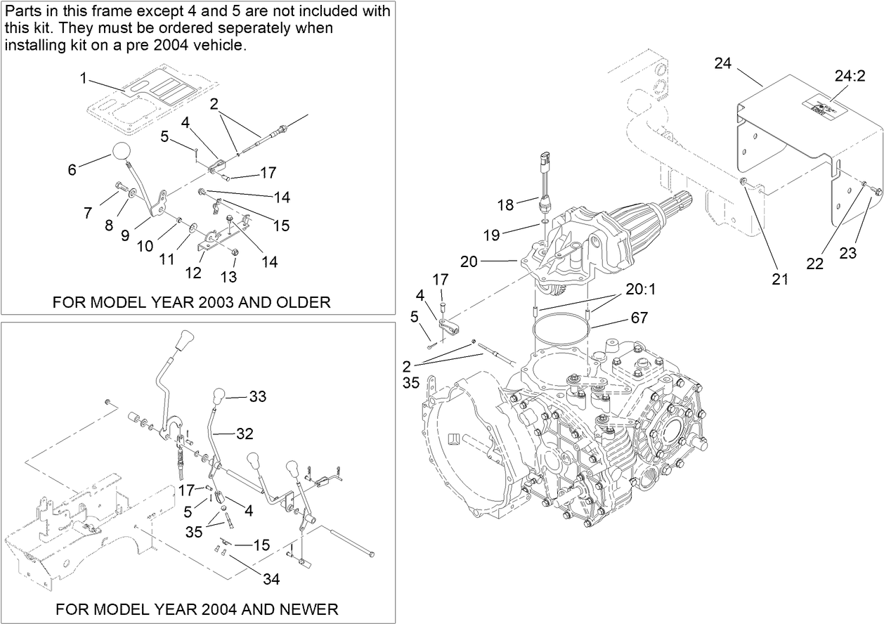 Rear PTO Kit Assembly