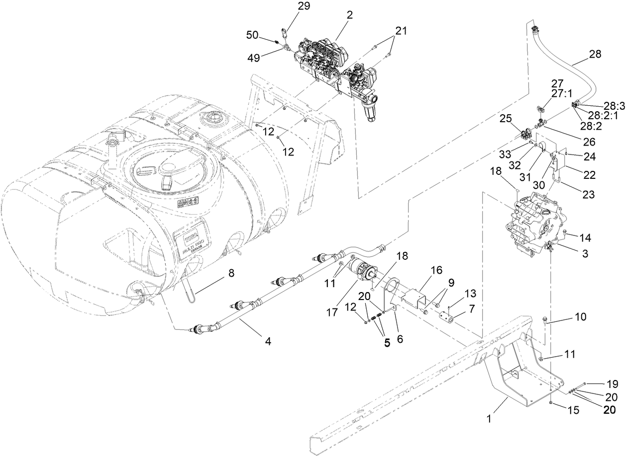 Spray Pump and Valve Assembly