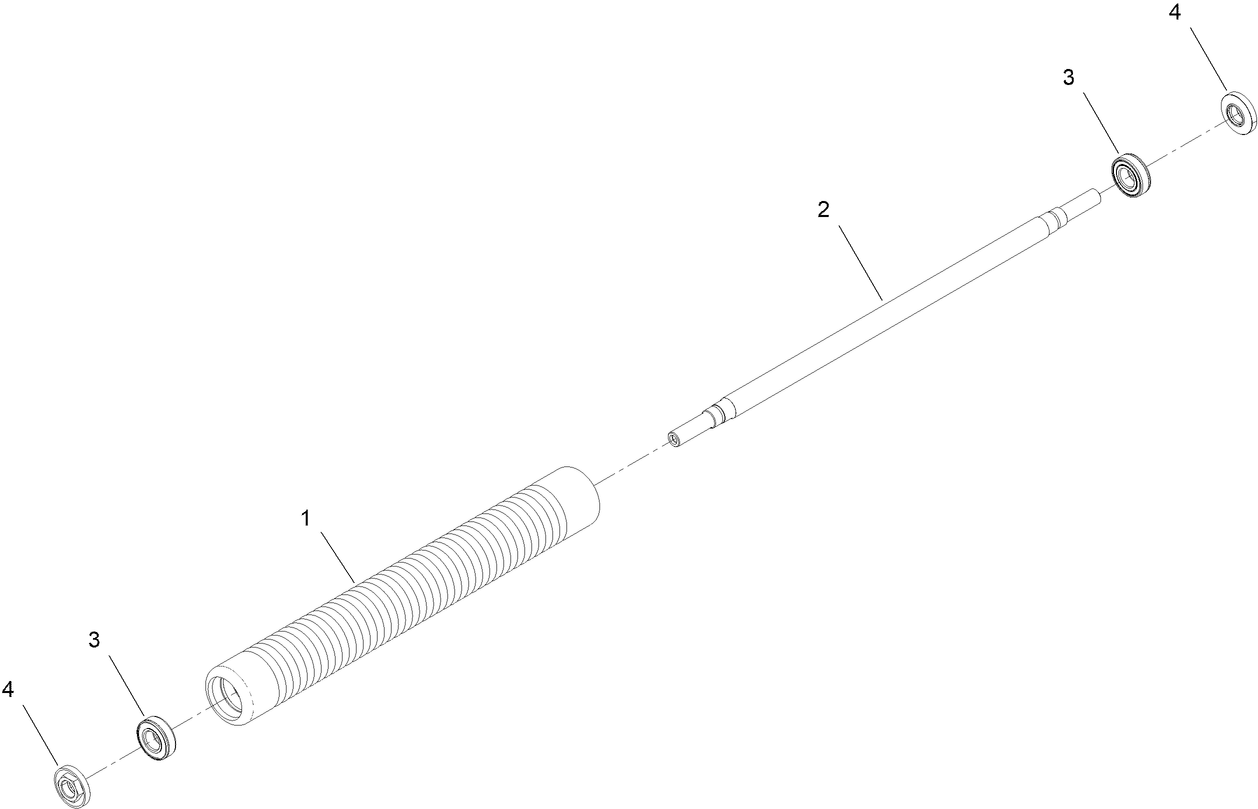 18in Interlaced Narrow Wiehle Roller Assembly No. 147-1146