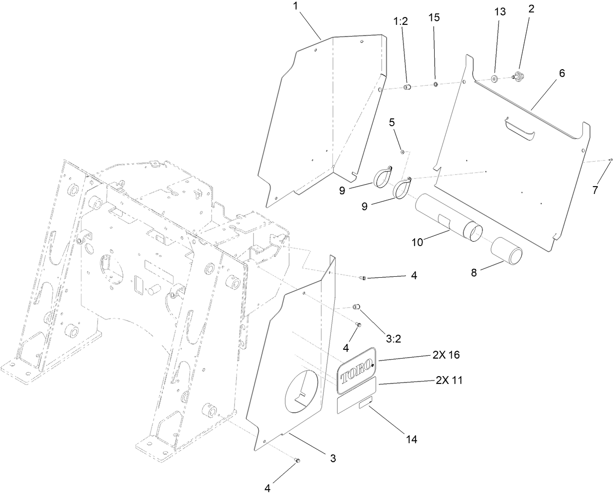 Supports and Access Panel Assembly