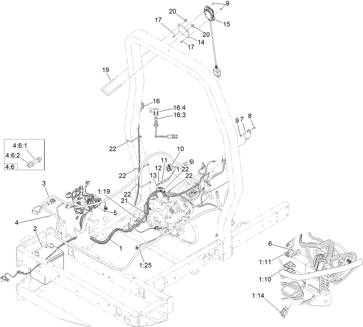 Wire Harness and Battery Assembly