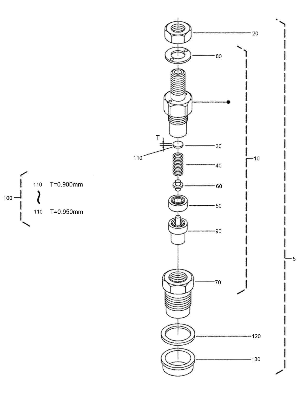 Nozzle Holder Component Assembly