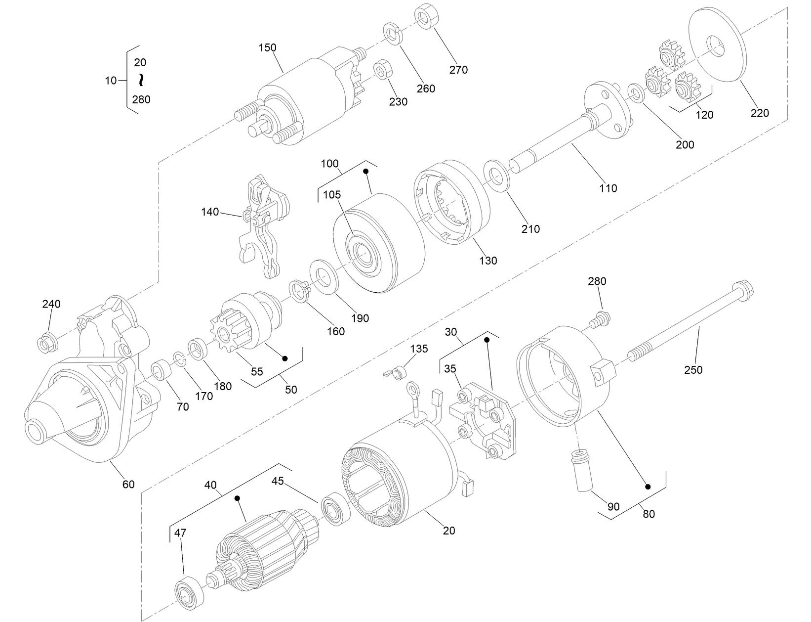 Starter Component Assembly