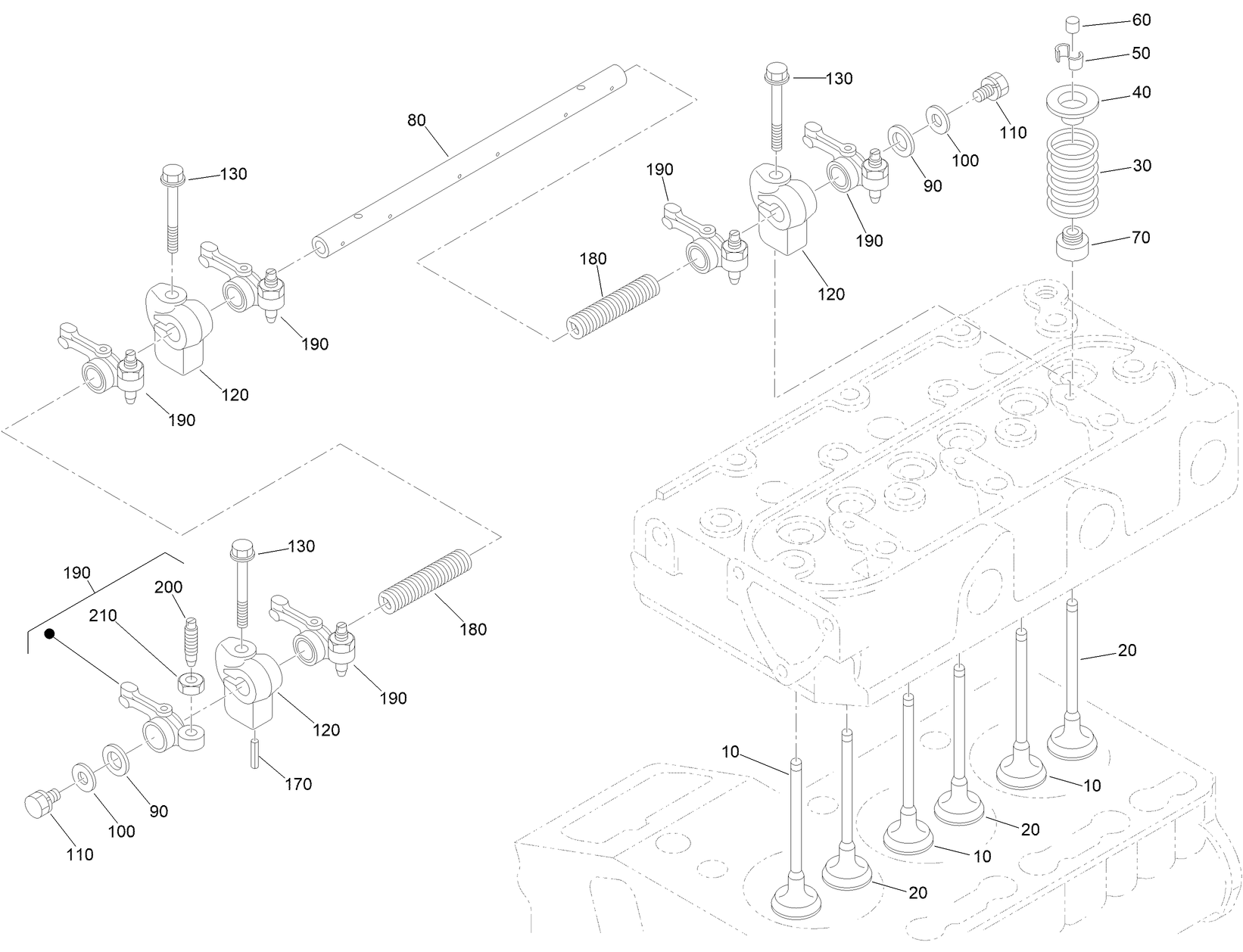 Valve and Rocker Arm Assembly