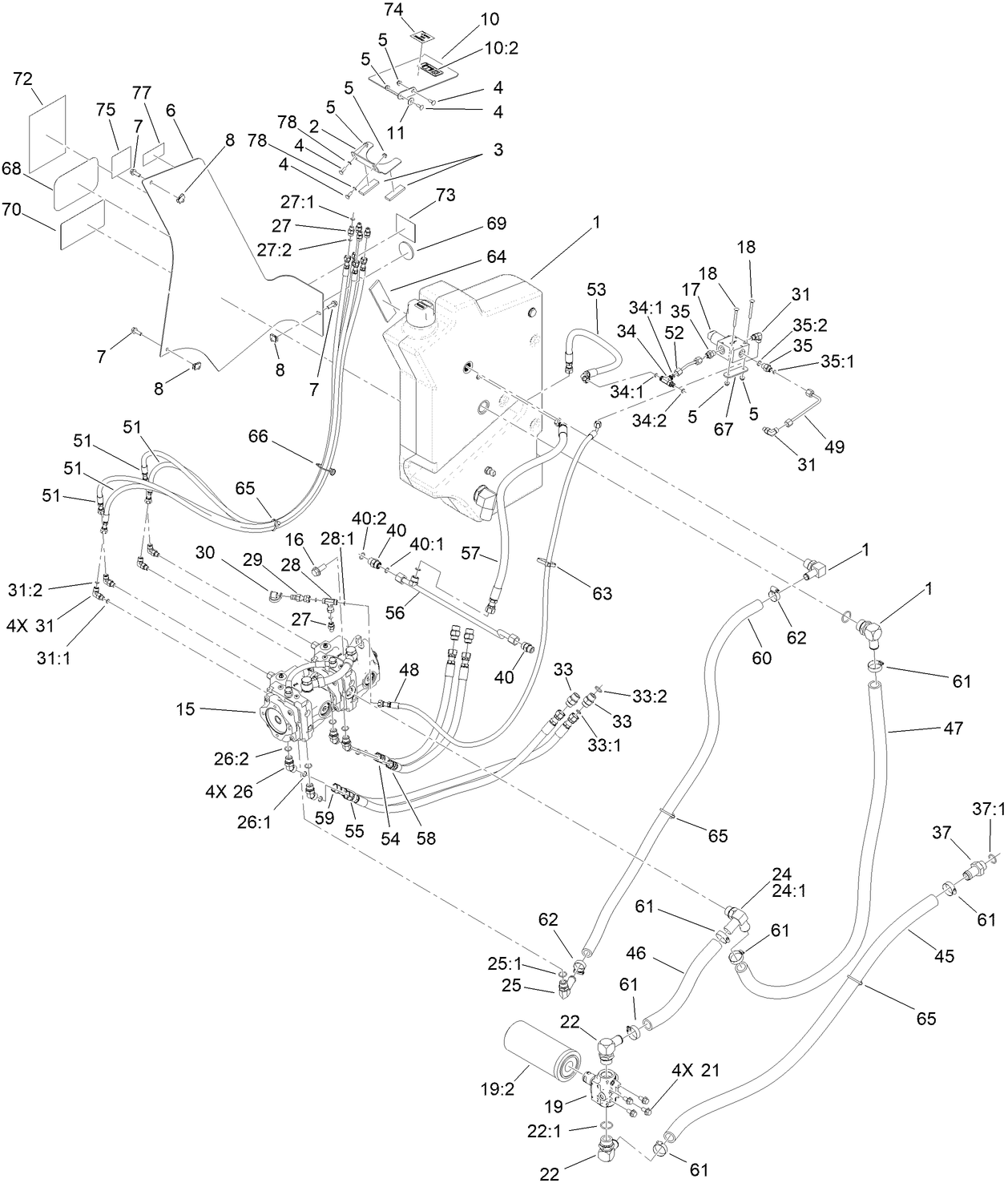 Traction Hydraulics Assembly