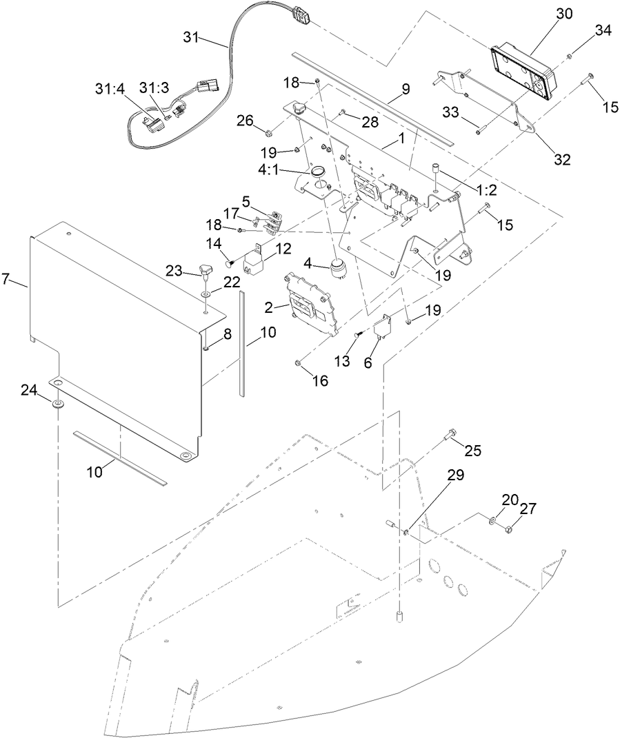 Front Electrical Component Assembly
