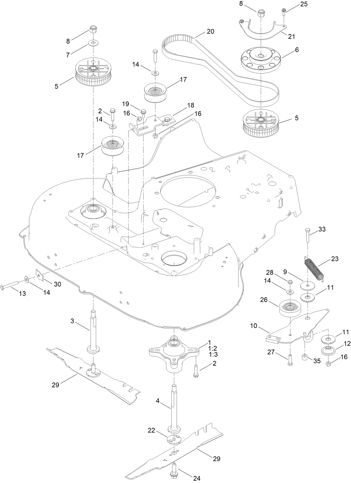 Spindle and Belt Assembly