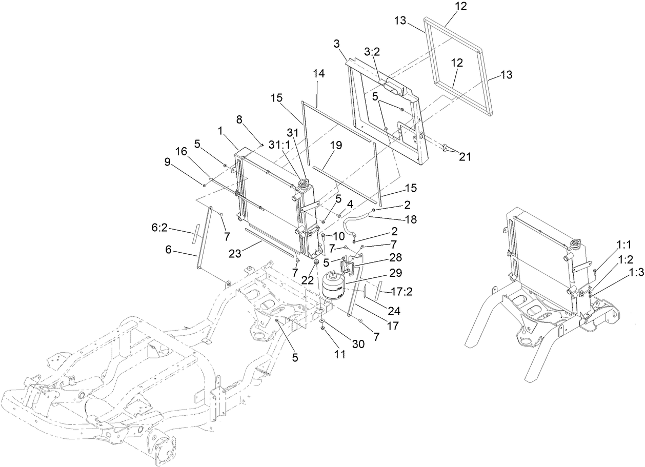 Radiator and Cooler Assembly
