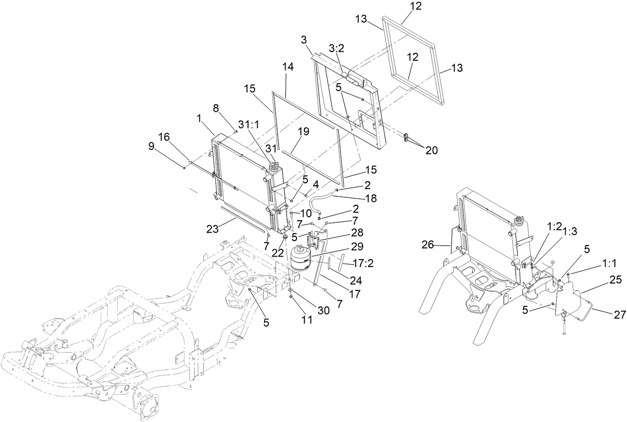 Radiator and Cooler Assembly