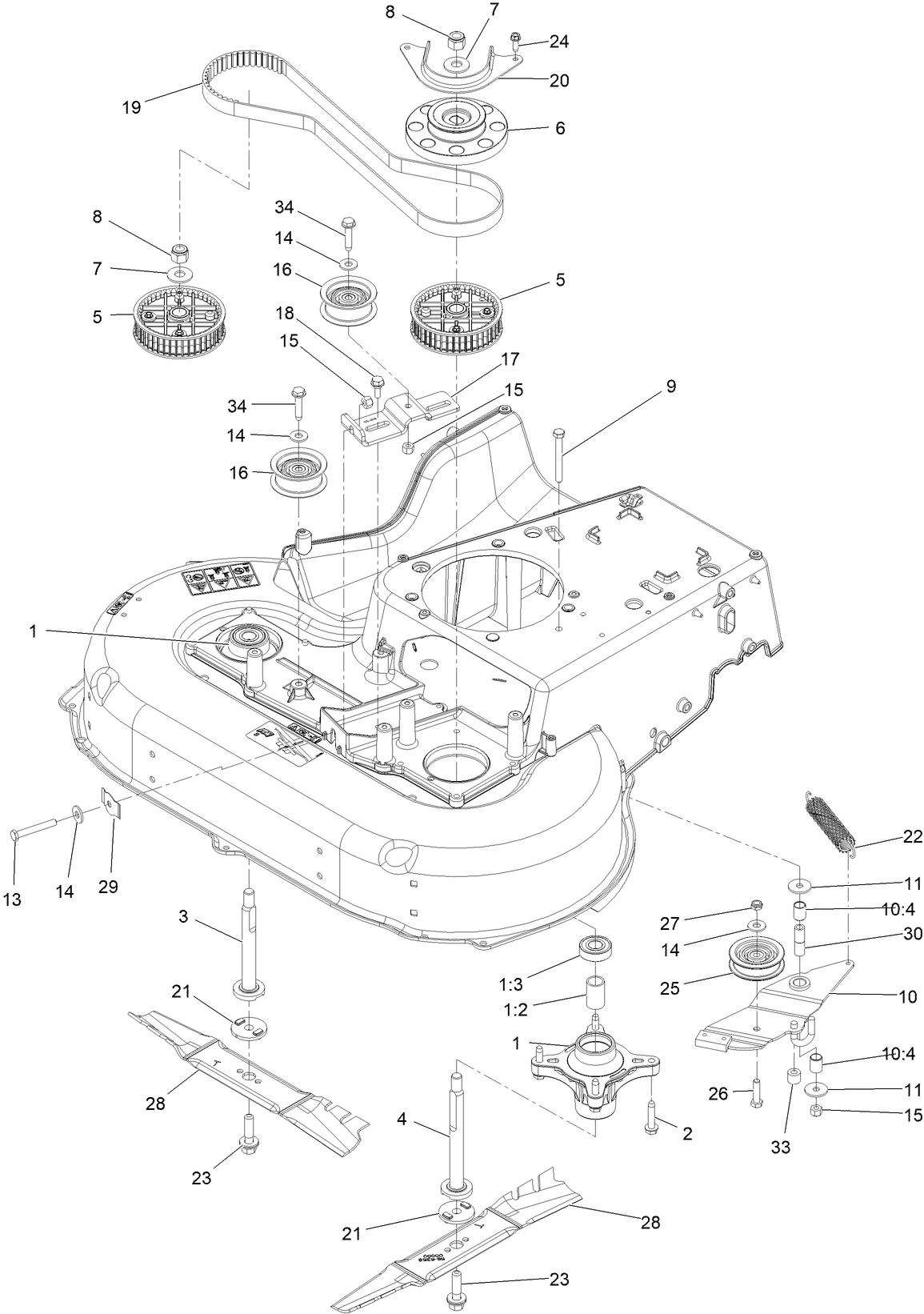 Spindle and Blade Assembly