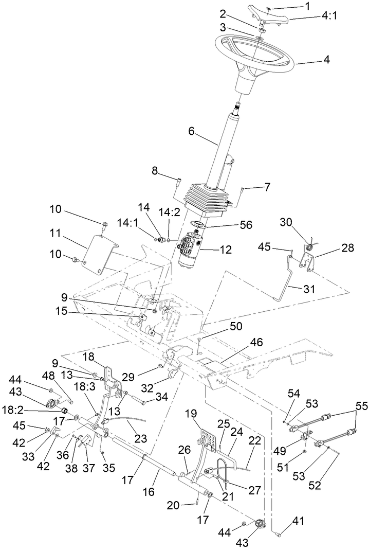 Steering and Brake Assembly