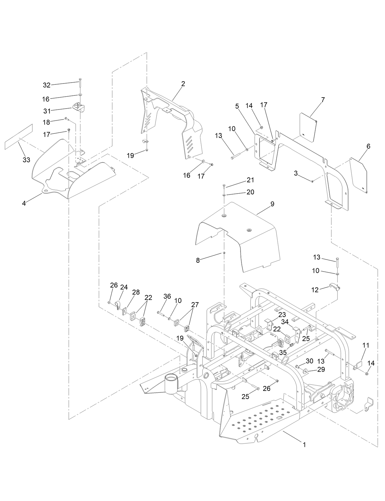 Frame and Shroud Assembly