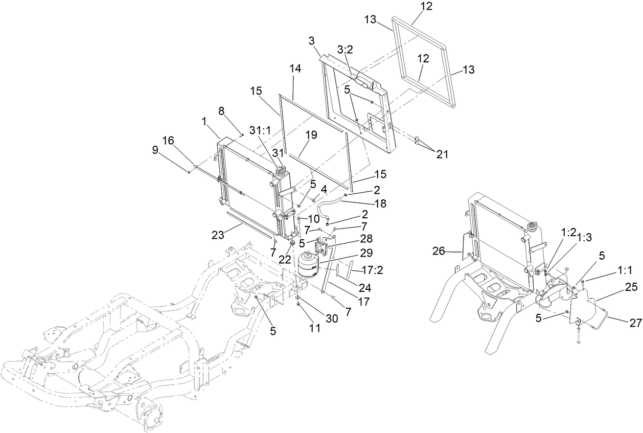 Radiator and Cooler Assembly