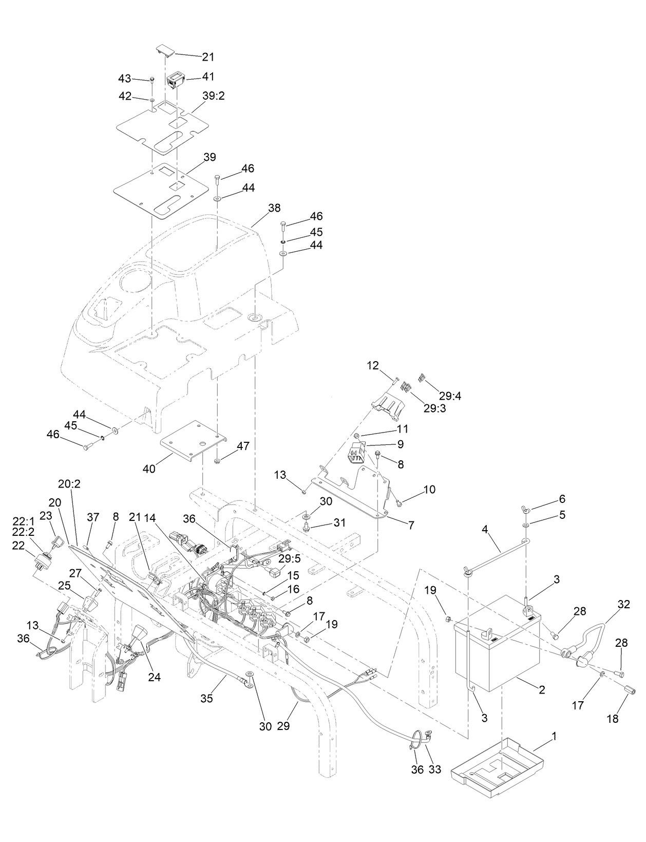 Electrical and Console Assembly