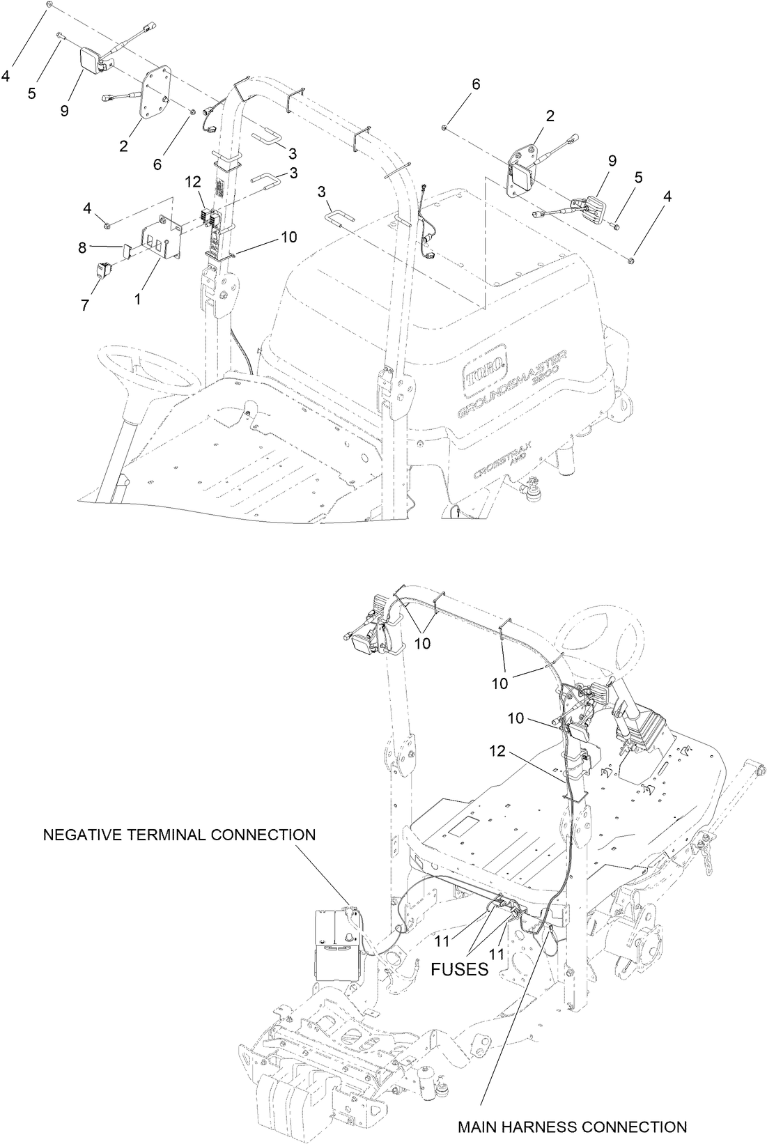 LED Work Light Kit Assembly