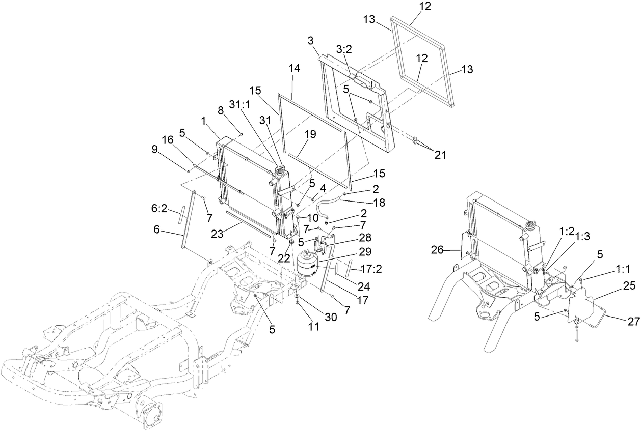 Radiator and Cooler Assembly
