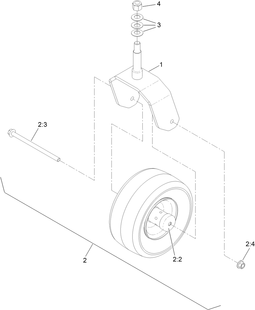 Pneumatic Caster Kit Assembly