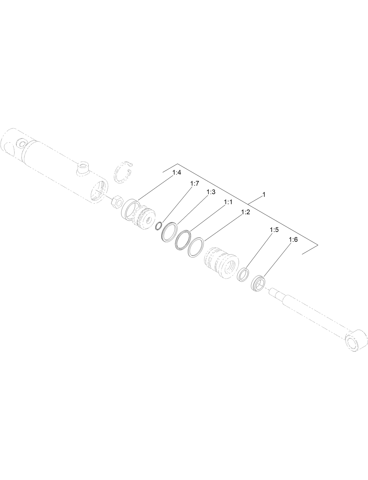 Hydraulic Cylinder Assembly No. 114-0626