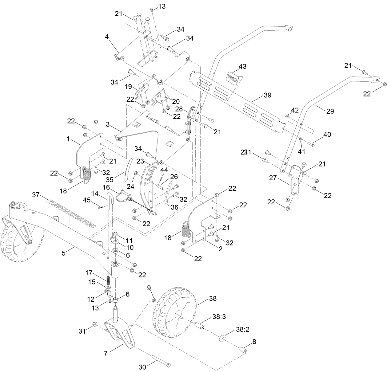 Front Bumper and Wheel Assembly