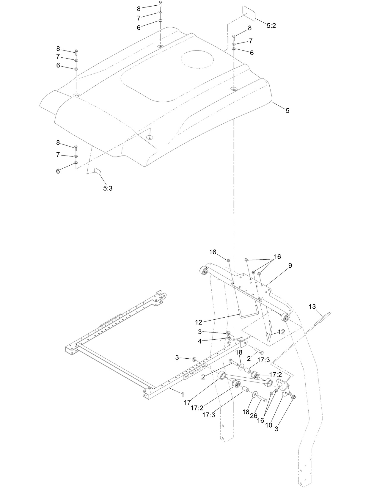 Reelmaster 3000 Series Sunshade Assembly