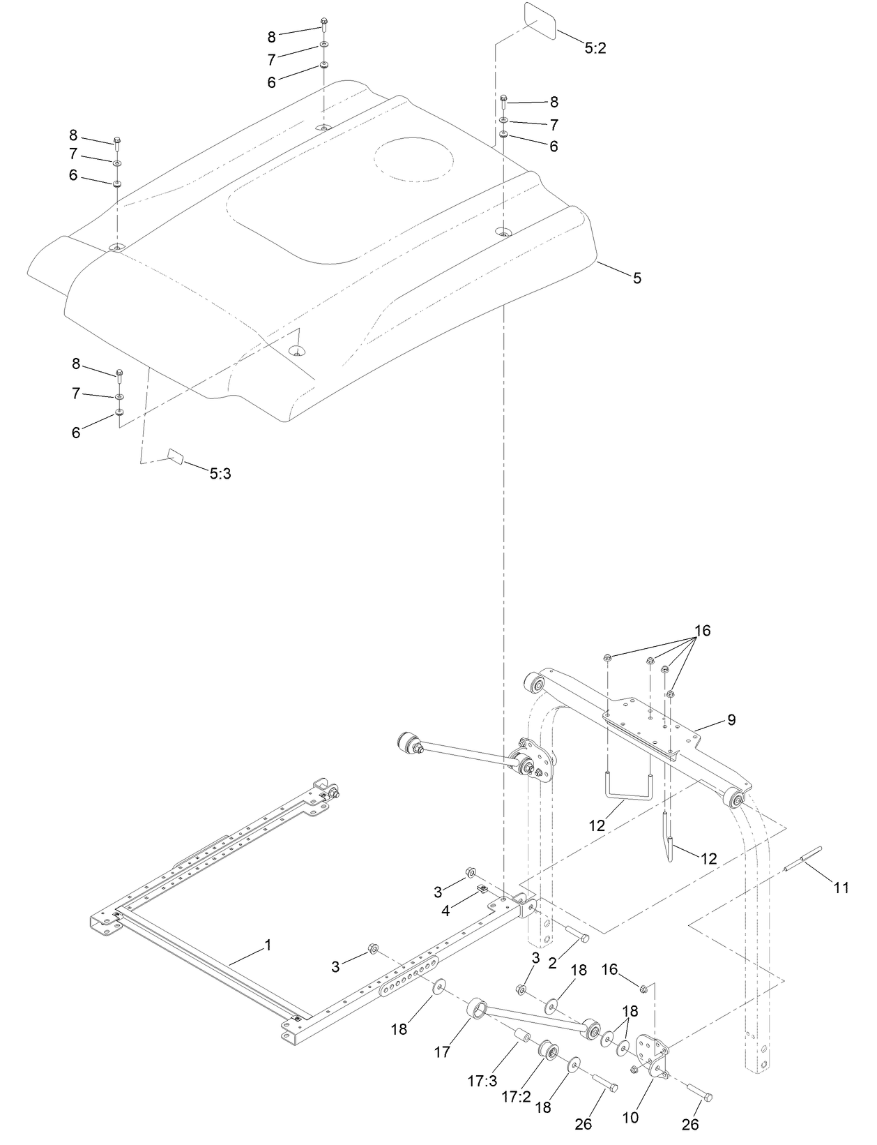 Groundsmaster 3200 Sunshade Assembly