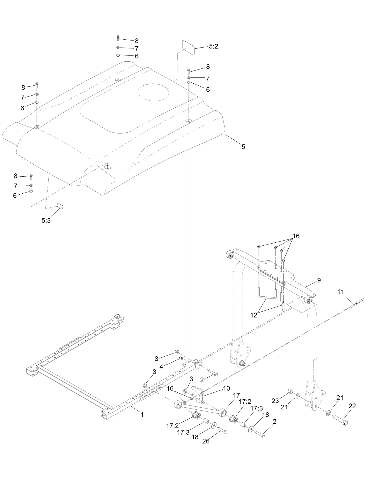 Groundsmaster 360 Sunshade Assembly