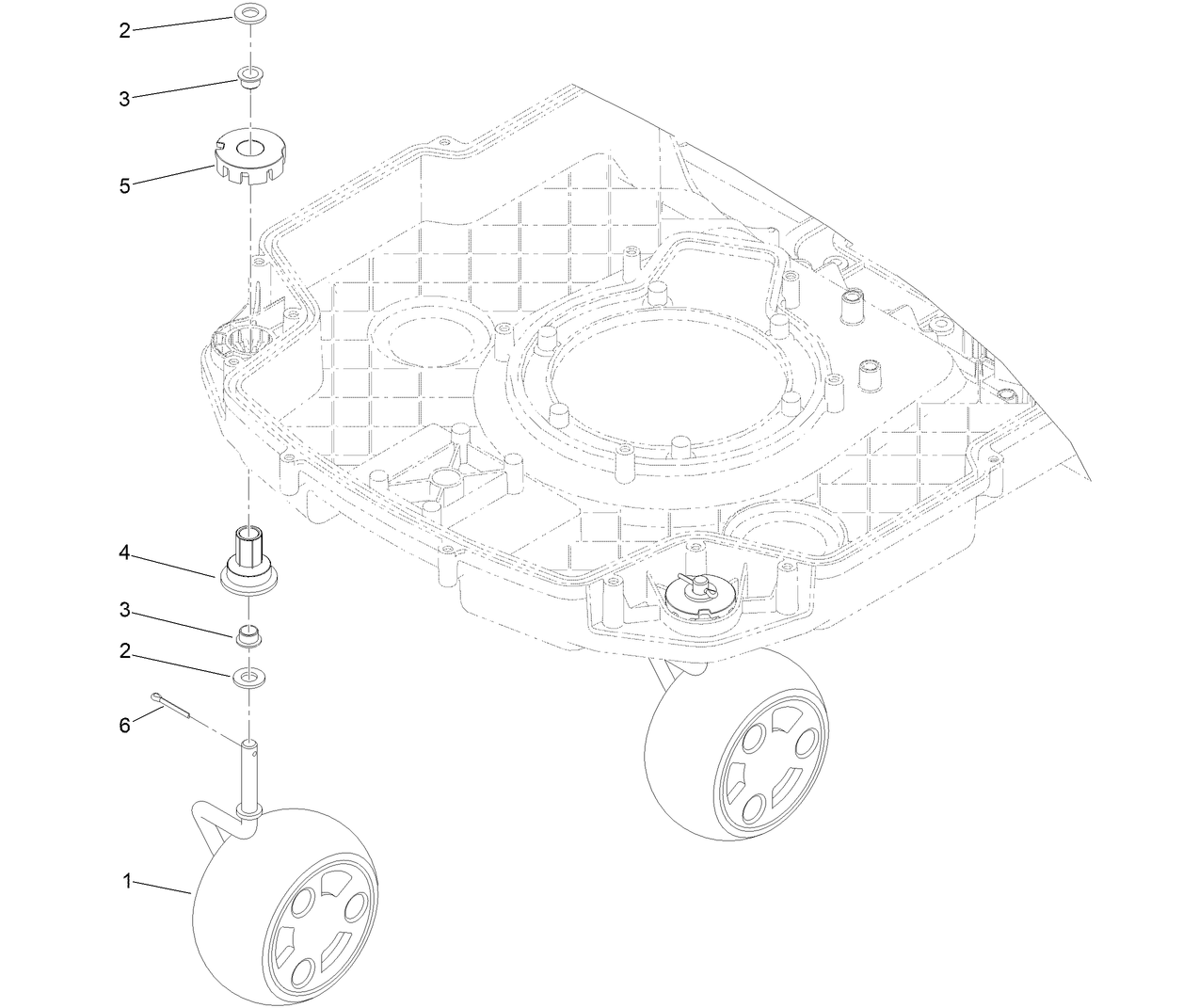 Front Caster Kit Assembly No. 163-1940