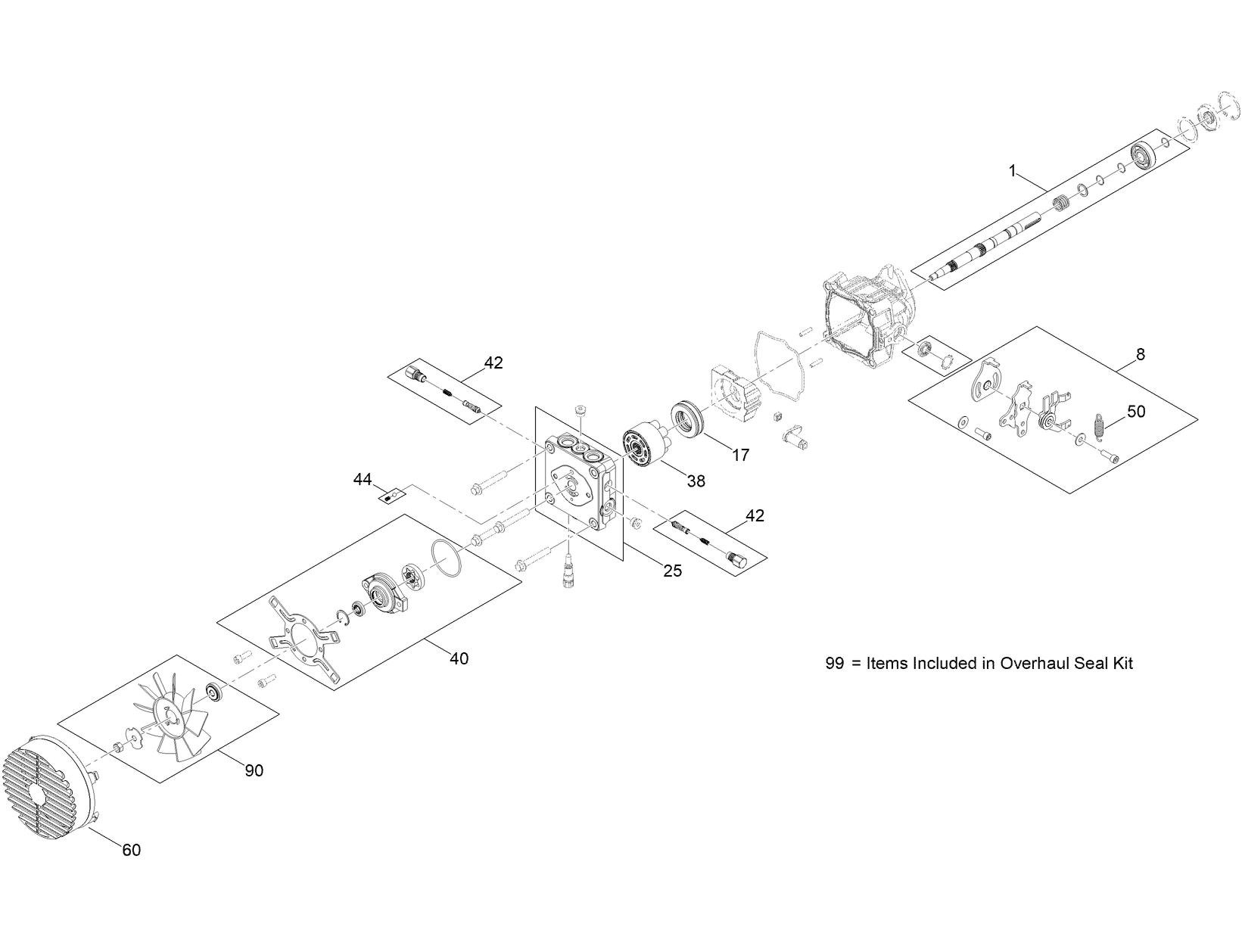 RH Hydraulic Pump Assembly No. 144-7320