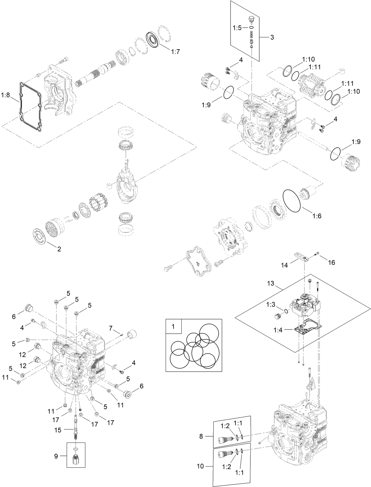 Hydraulic Pump Assembly No. 134-4255