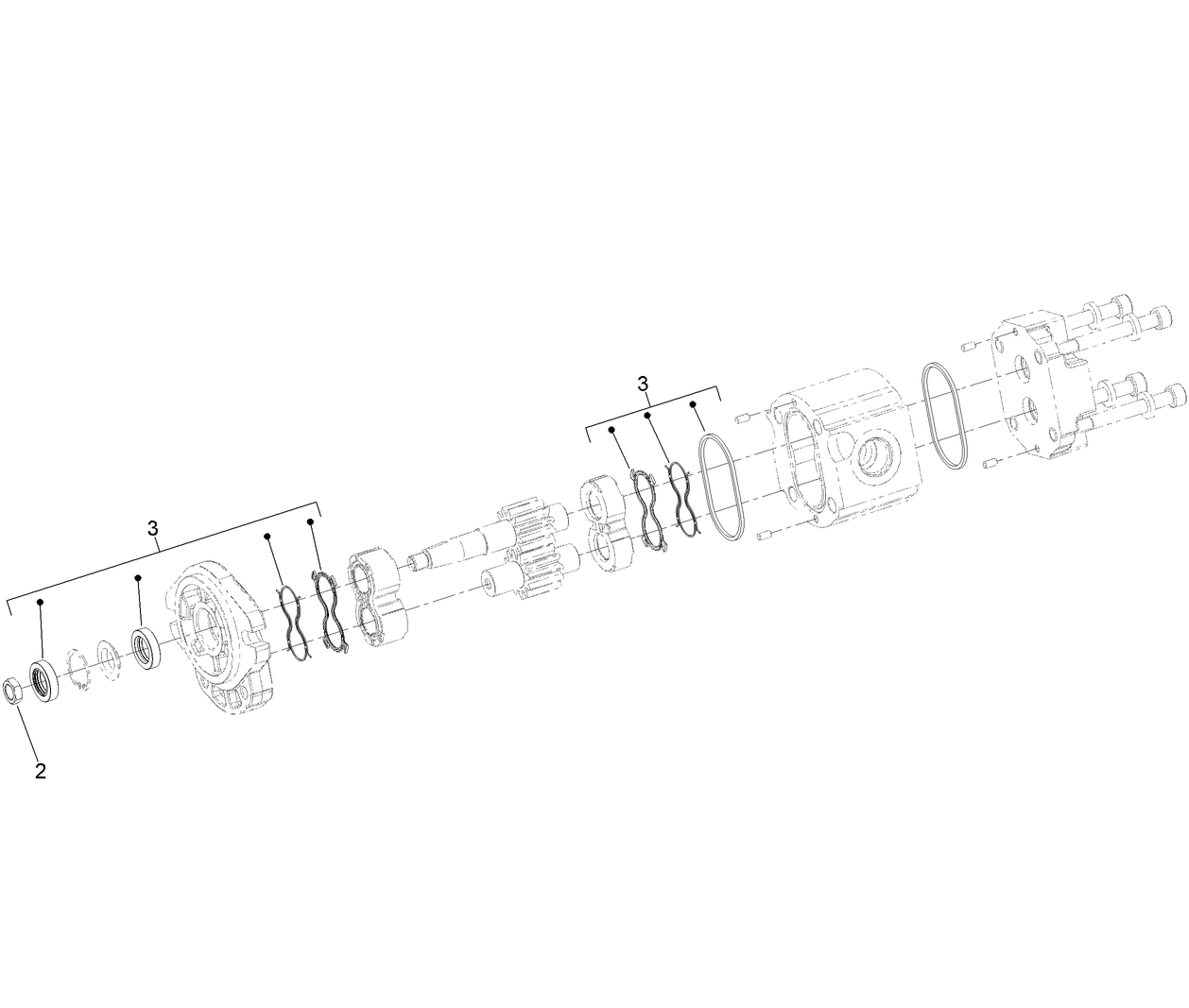 Hydraulic Motor Assembly No. 127-3694