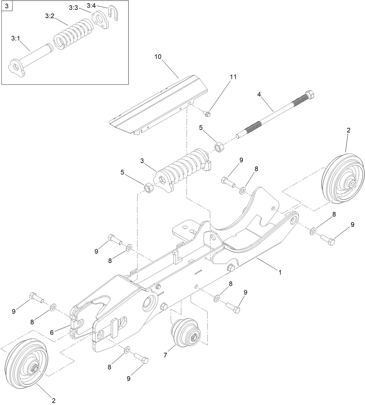 Left Hand Track Assembly No. 147-2526