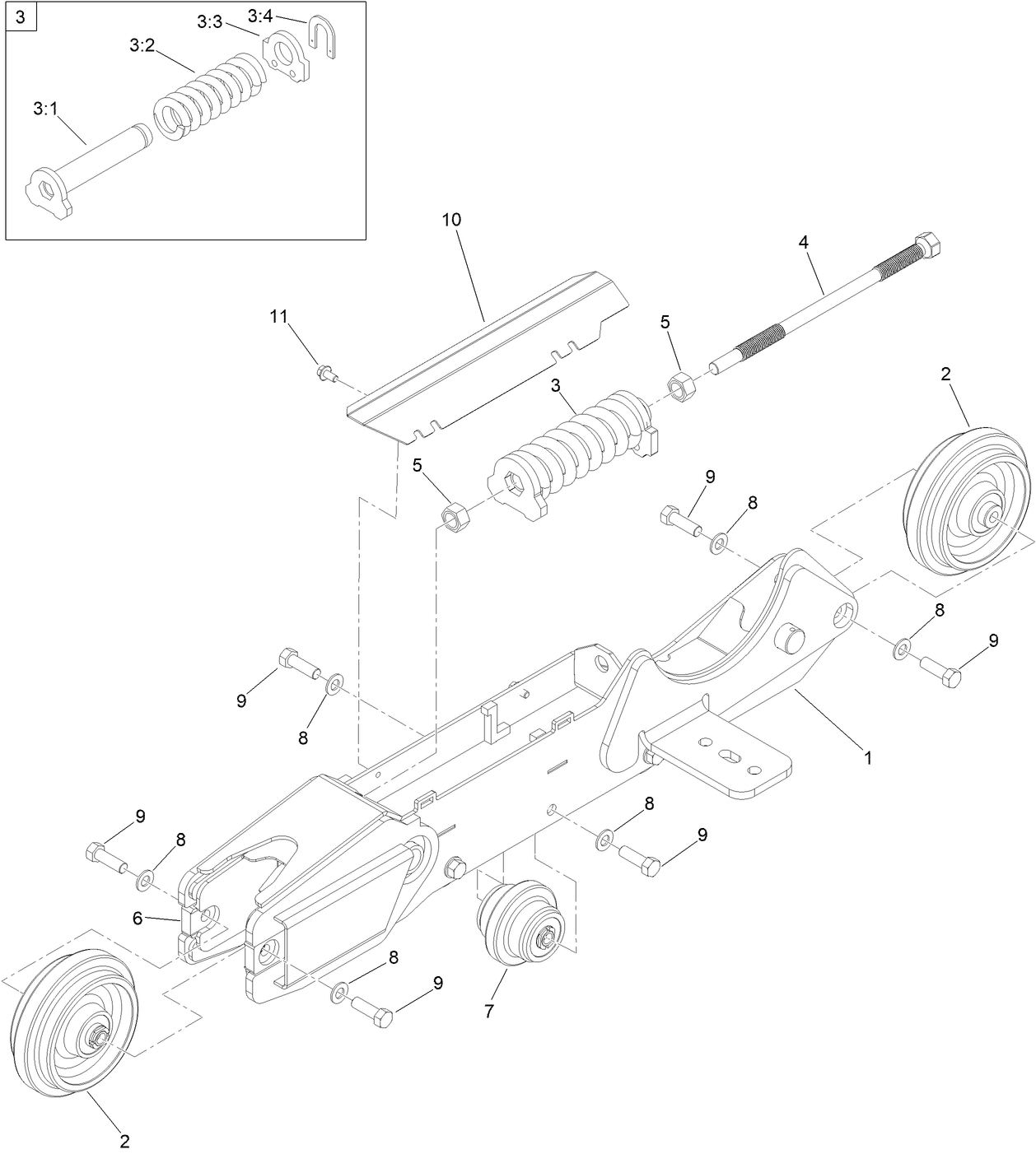 Right Hand Track Assembly No. 147-2527