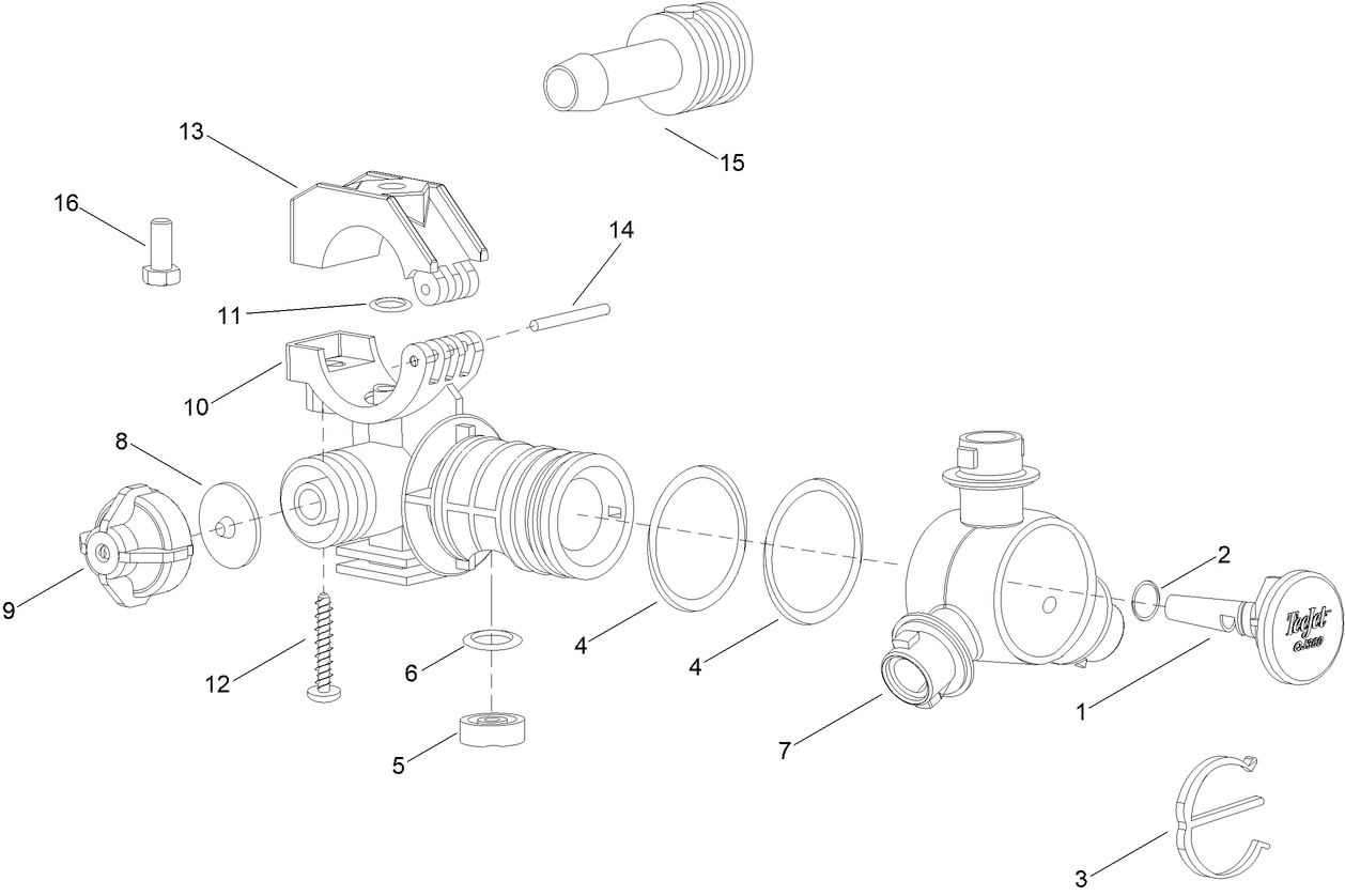 RH Single Body Turret Assembly No. 108-3726