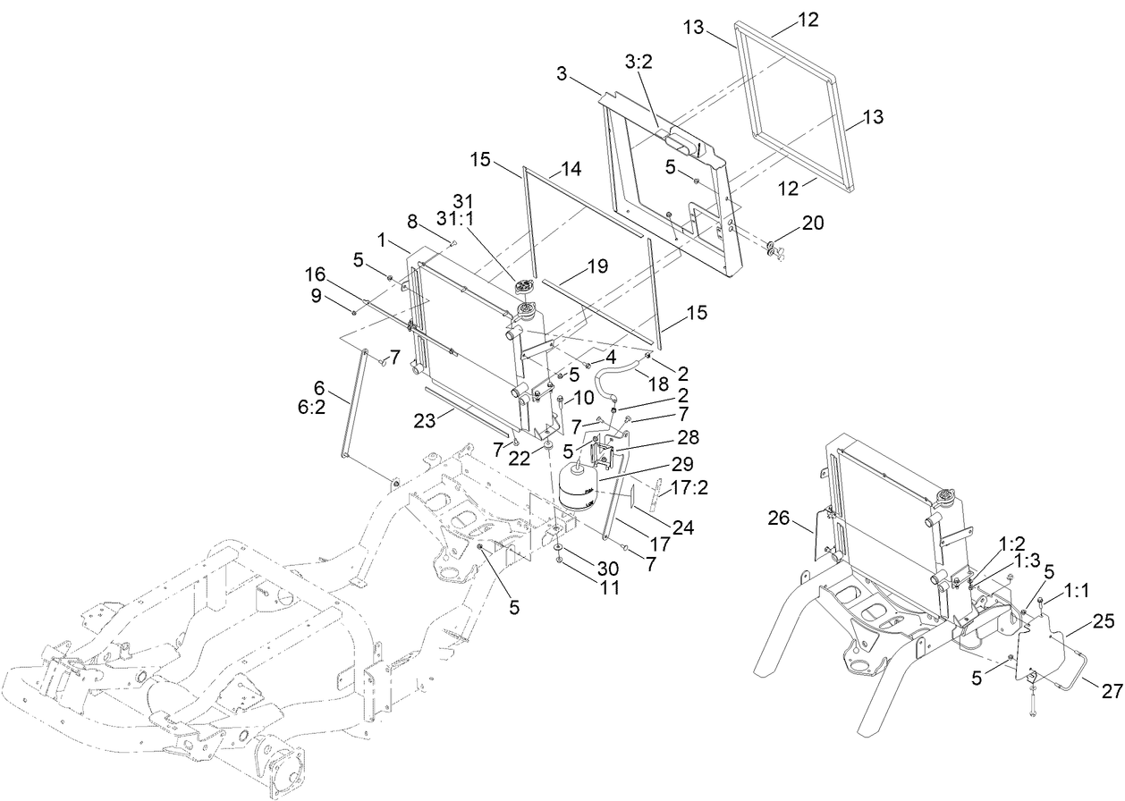 Radiator/Oil Cooler Assembly