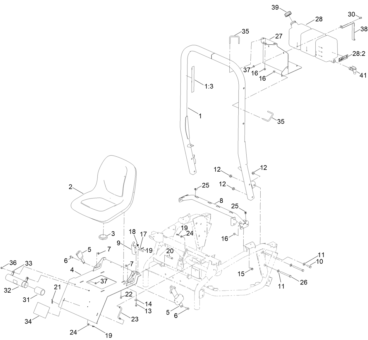 Roll-Over Protection System and Seat Assembly
