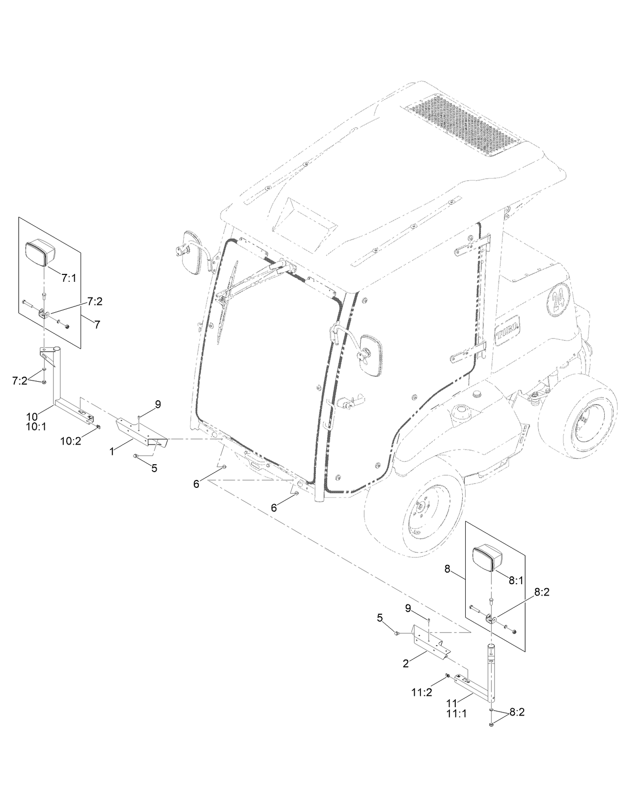 Cab Unit Front Light Assembly