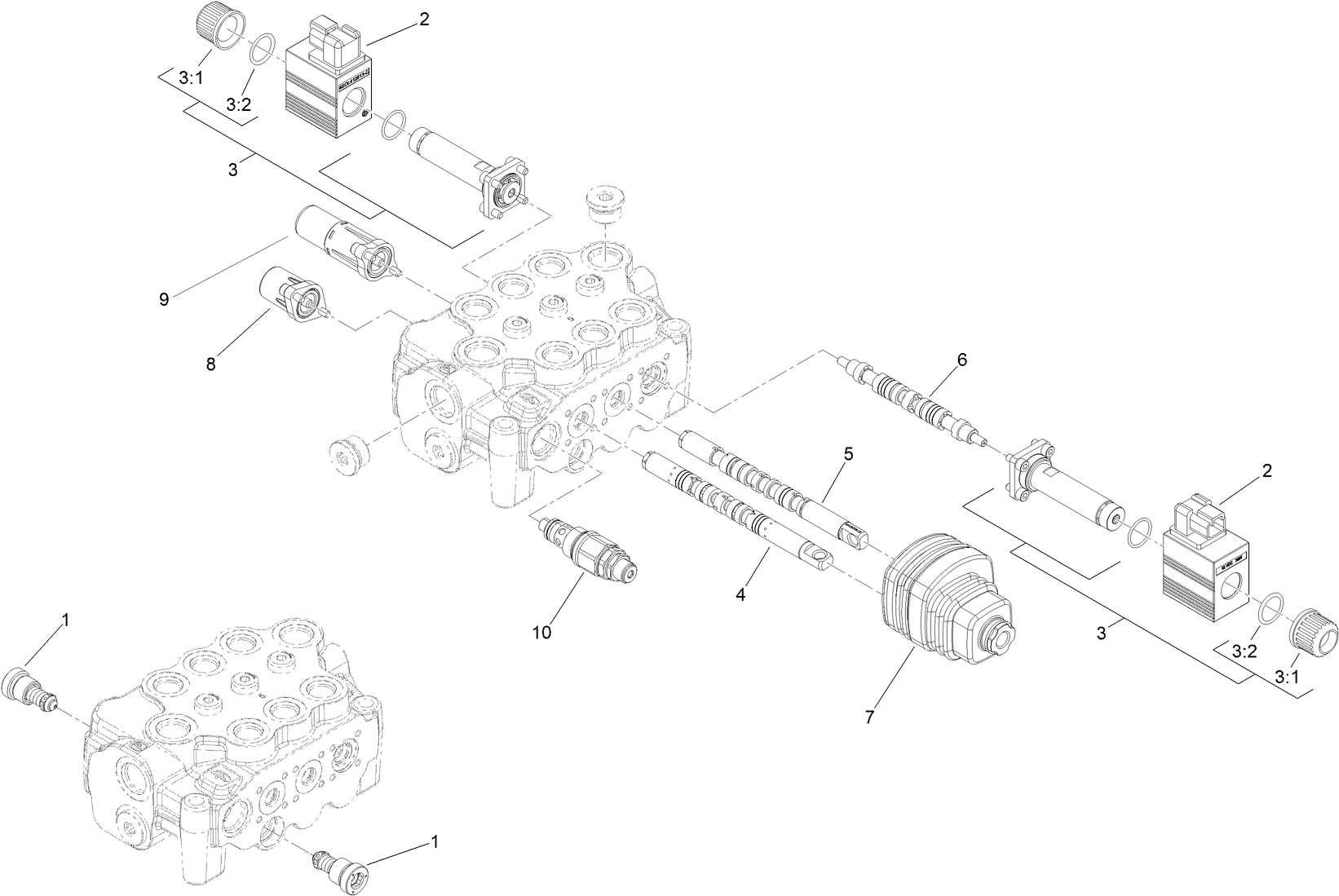 Hydraulic Loader Valve Assembly No. 145-3281