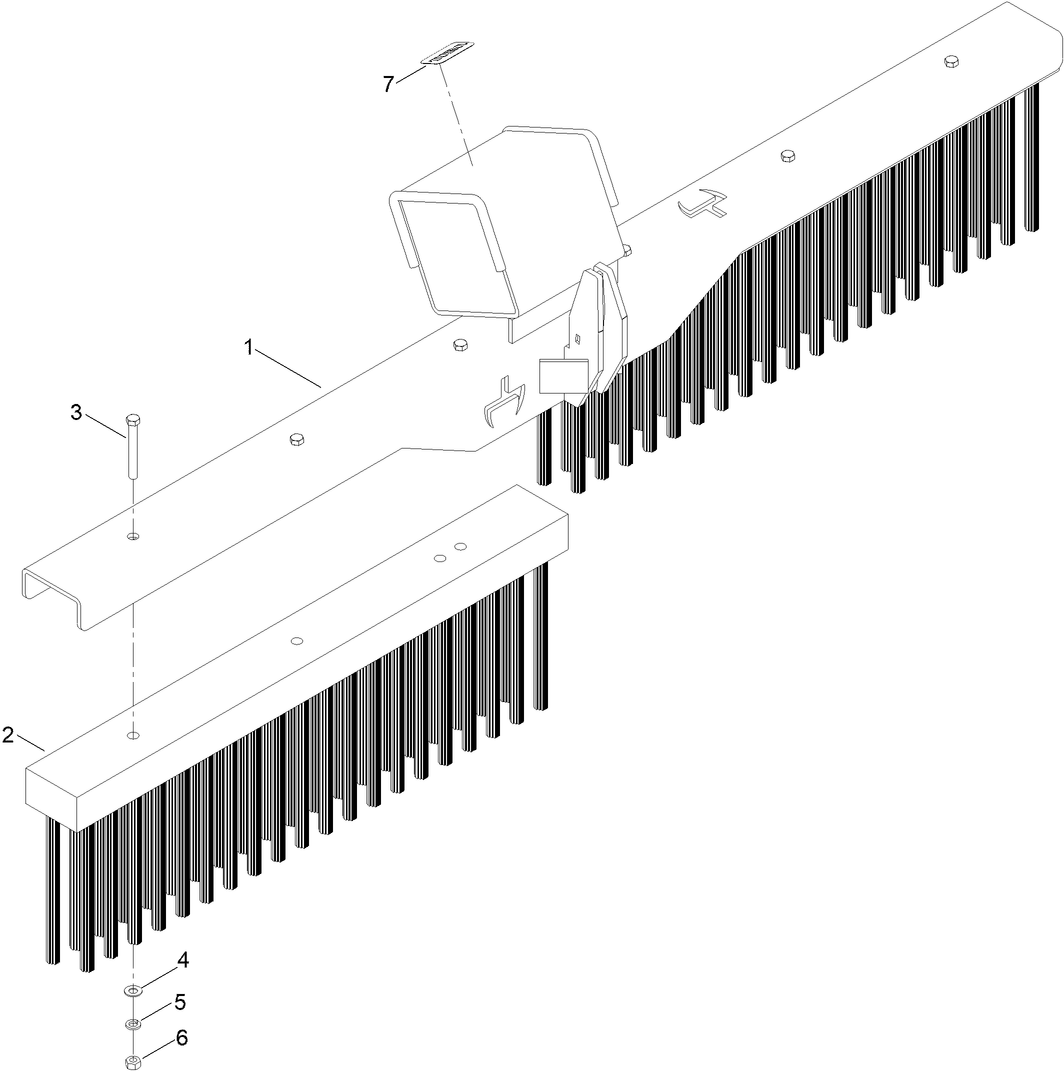 Log Grapple Rake  Attachment Assembly