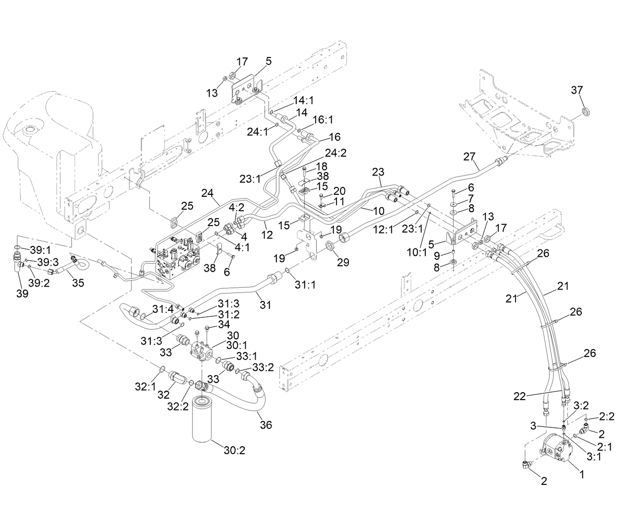 No. 2 and 3 Reel Drive Hydraulic Assembly