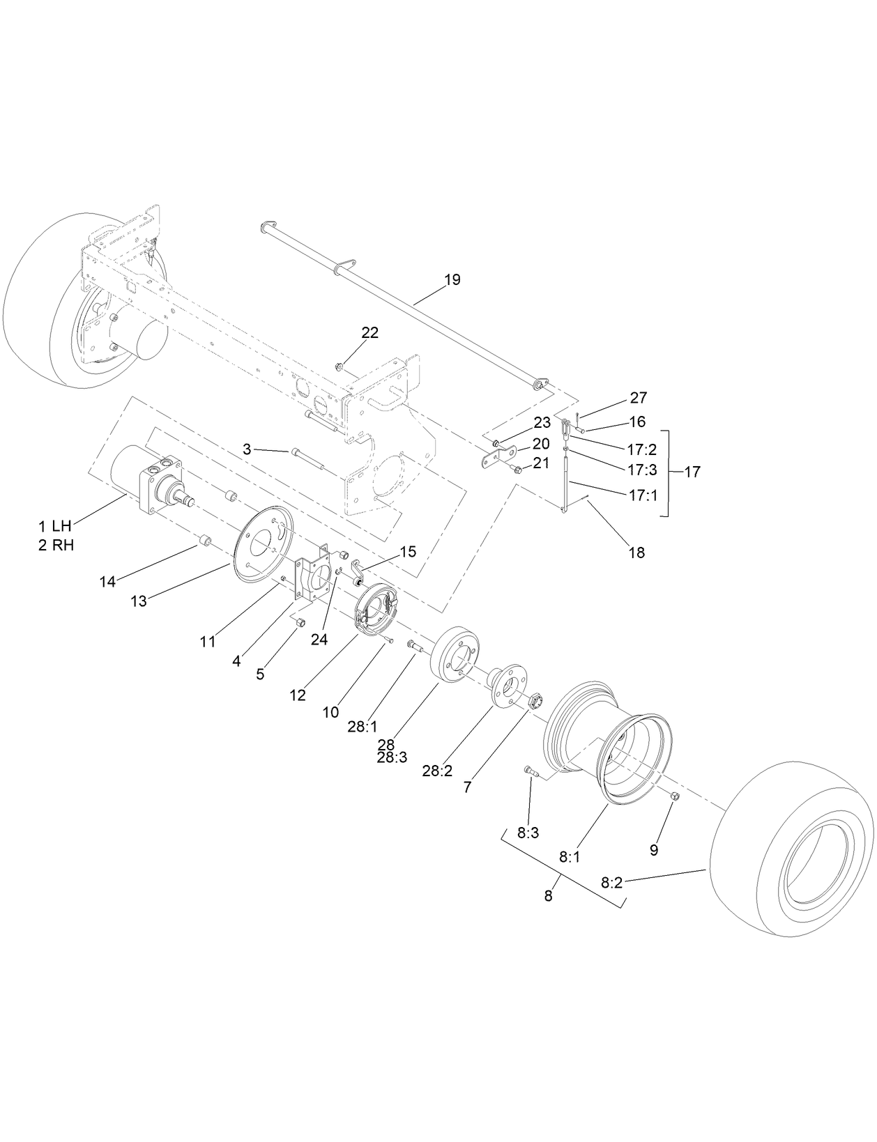 Front Wheel and Brake Assembly