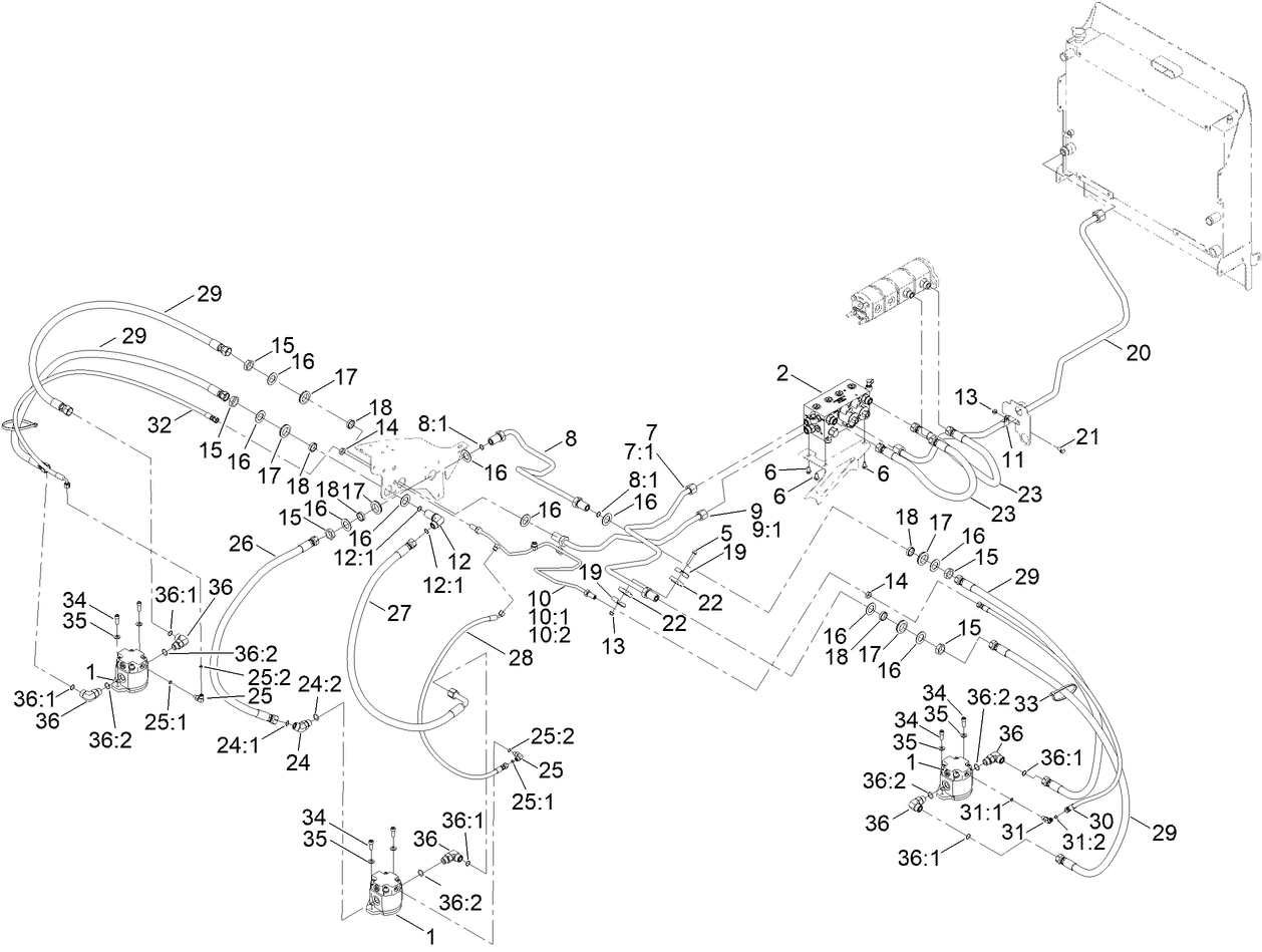 Rear Deck Hydraulic Assembly