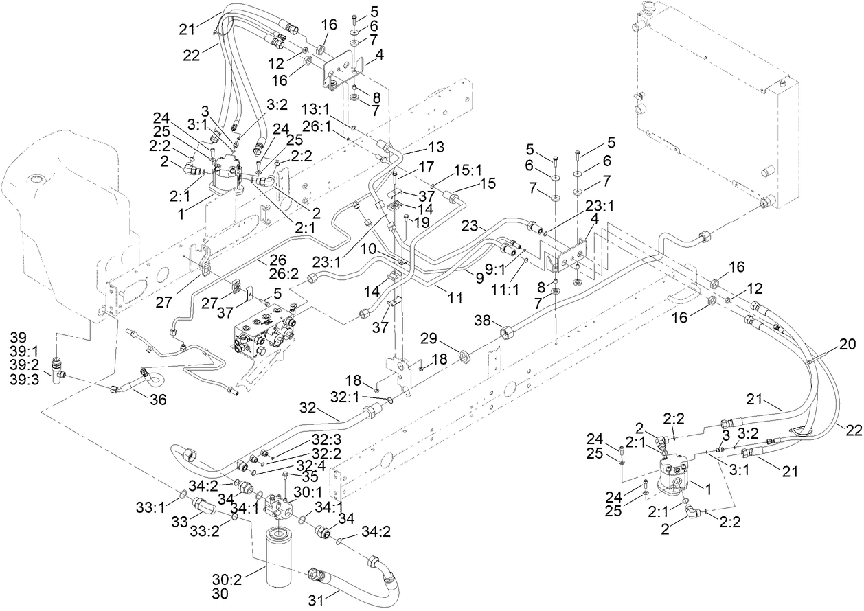 Rear Deck Hydraulic Assembly